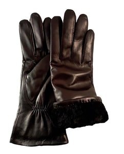 Dame style 2145 Sort klassisk halvlang, lammeskind foret med ægte lammepels HOT TILBUD Kr. 799,00