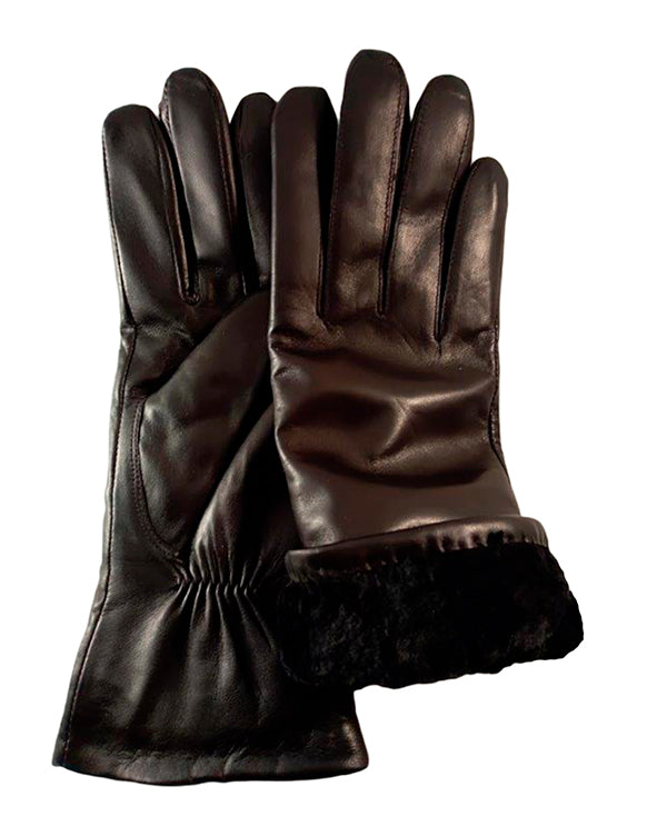 Dame style 2145 Sort klassisk halvlang, lammeskind foret med ægte lammepels HOT TILBUD Kr. 799,00