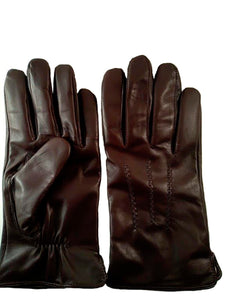 Herre - klassisk mørkebrun lammeskind foret med lambswool - TILBUD kr. 399,00