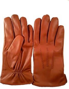 Herre - Klassisk lammeskind i saddle - foret med lambswool - TILBUD kr. 399,00