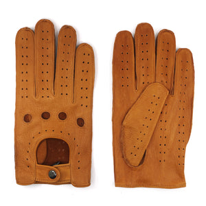 Mens Auto Gloves in Deerskin - Tan